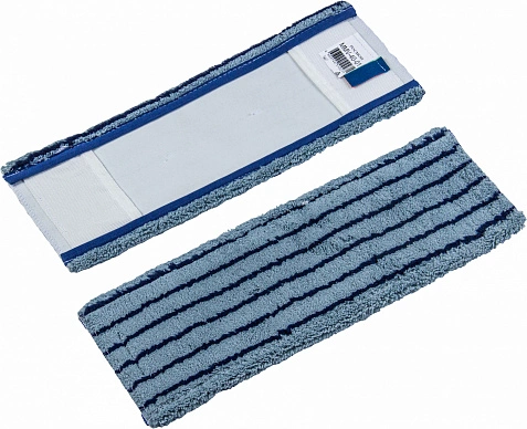 Моп карман 40см микрофибра с черным абразивом - Серая 