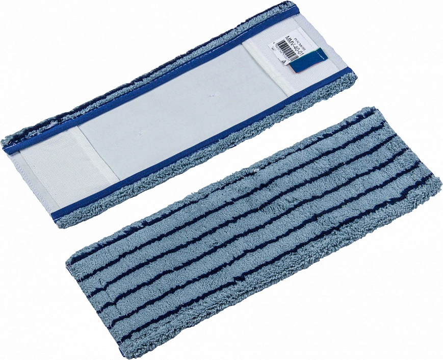 Моп карман 40см микрофибра с черным абразивом - Серая 