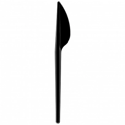 Черный нож пластиковый 100шт (25шт-уп)