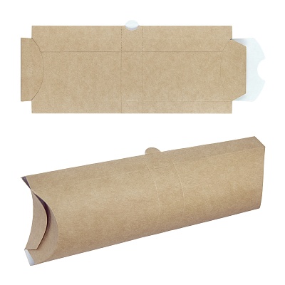 DE Pillow контейнер для Шаурмы 50шт с отрывной лентой (12шт*кор) 200х70х55