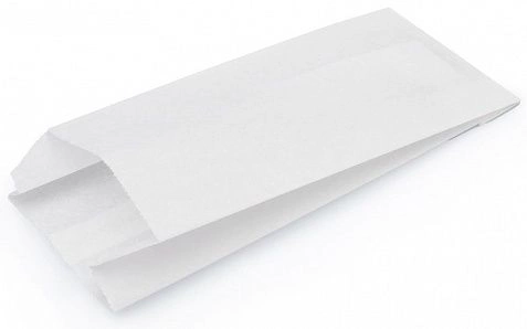 Пакет бумажный без ручек с V-образным дном Белый 90х40х205 "ТП" (1600шт) 