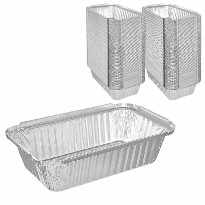 Алюминиевый контейнер  685мл - 100шт | R43 201х118х45 (6уп*кор) 
