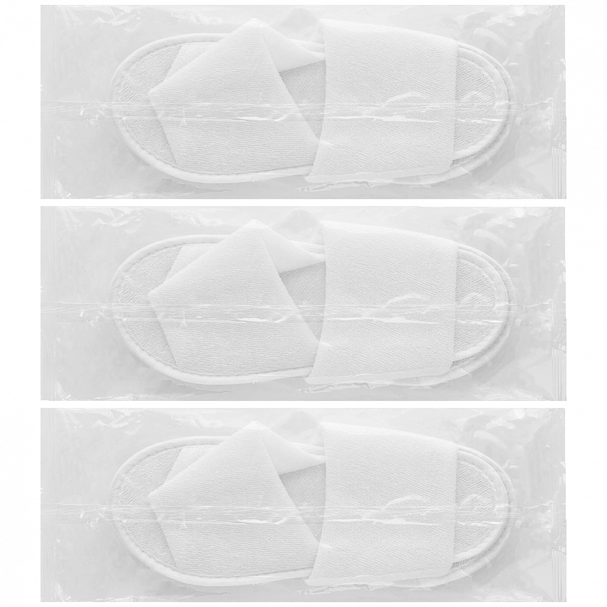 Тапочки Стандарт эва-3 махра - открытый мыс (150пар*кор) мк