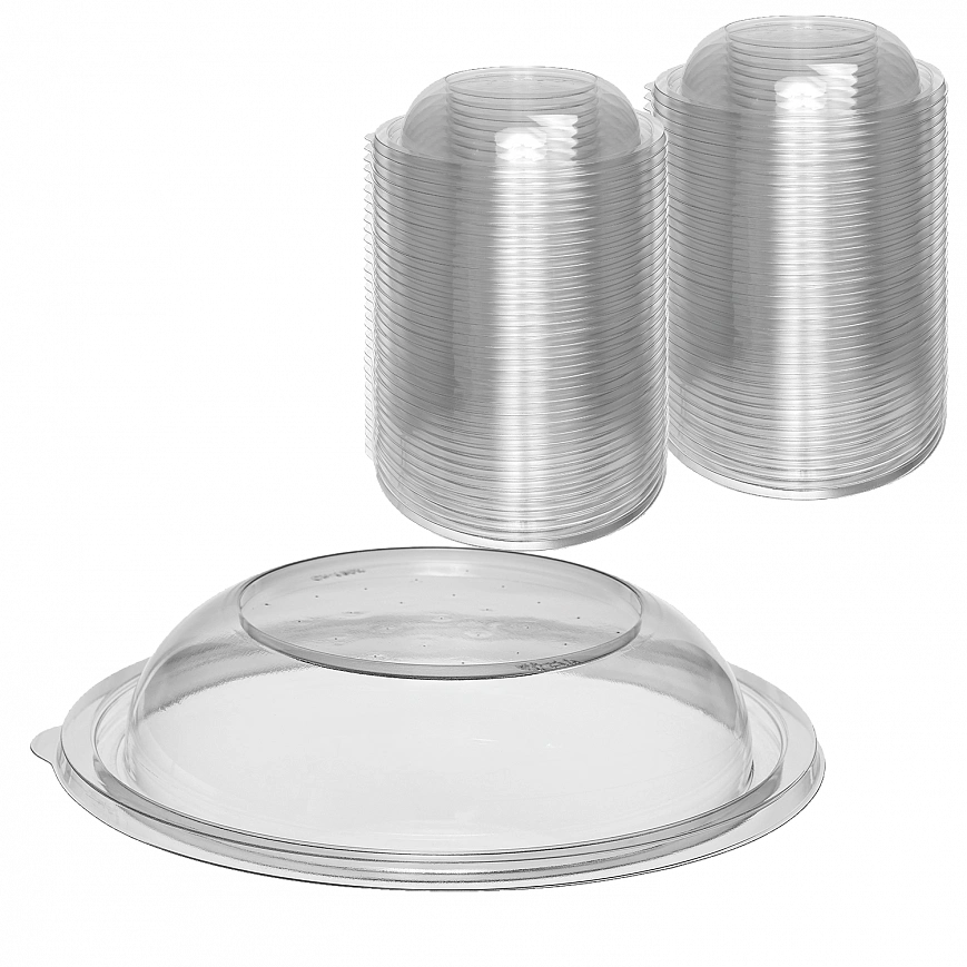 Спк-190к Крышка плоская прозрачная - [300шт] 