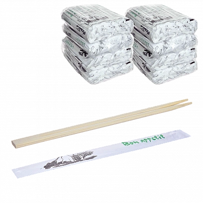 Палочки для ролл квадратные в бумаге - 100шт бамбуковые (20уп*кор)