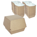 DE Burger коробка для бургера крафт XL - [150шт] 112х112х112