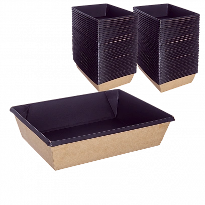 1EA OneClick 1000мл Контейнер Черный - 50шт (6уп*кор)