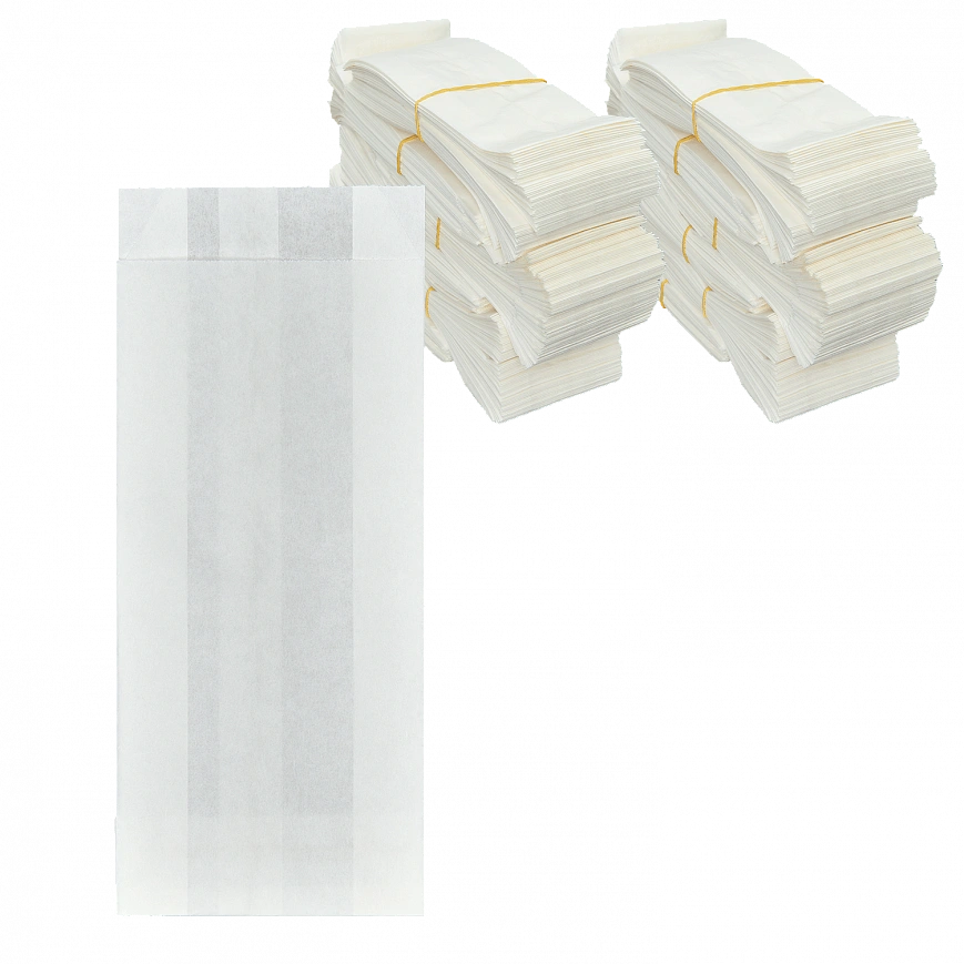 Пакет для шаурмы белый 220х90х40 - 100шт жиростойкий (25шт*кор)