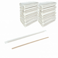 Размешиватель деревянный в инд. уп. 180мм - 250шт (40уп*кор) 