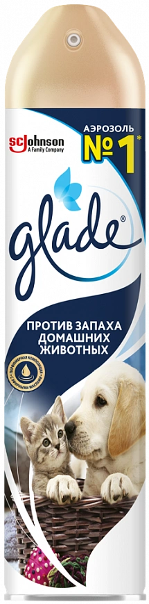 Освежитель воздуха "Glade" 300мл против Запаха Животных (12шт в упак)