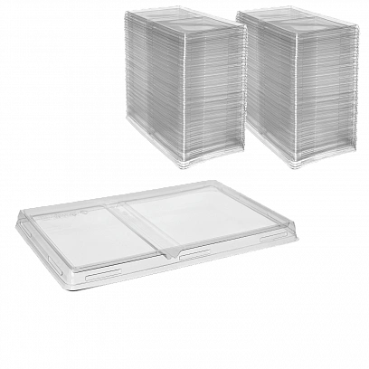 1EA OneClick крышка с Перегородкой плоская 800мл - 50шт (6уп*кор)