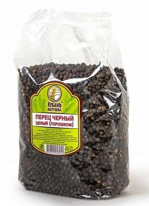 Перец черный горошек ГОСТ  "Кубань Матушка" 500гр (8шт/упак)
