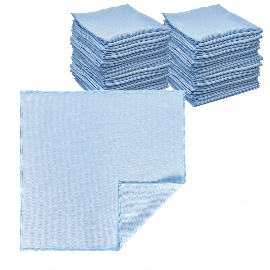 Микрофибра для Стекол 35х35 - оверлок Аквамарин 250гр (200шт*кор) Микрофибра для Стекол 35х35 - оверлок Аквамарин 250гр (200шт*кор)