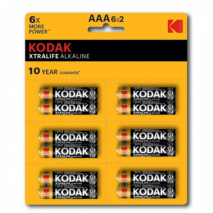 Батарейки ААА - Kodak 12шт отрывные