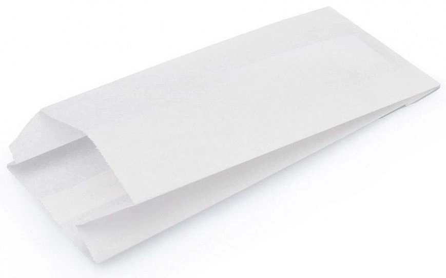 Пакет бумажный без ручек с V-образным дном Белый 90х40х205 "ТП" (1600шт) 11-18-1
