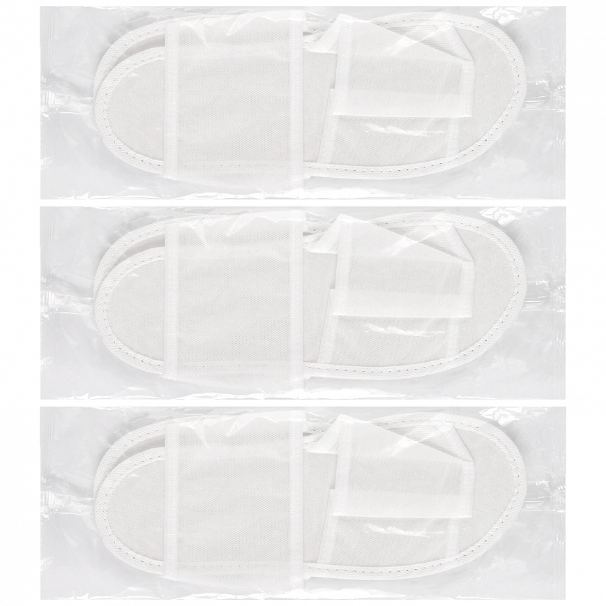 Тапочки Спанбонд - открытый мыс ЭВА-3 (200пар в кор) МК