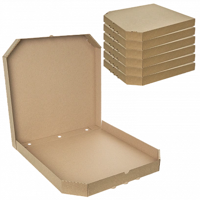Коробка для пиццы 40х40 Крафт / Крафт микрогофра (100шт)