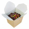 DE Noodles контейнер Wok крафт 700мл - 20шт квадратный (15уп*кор)