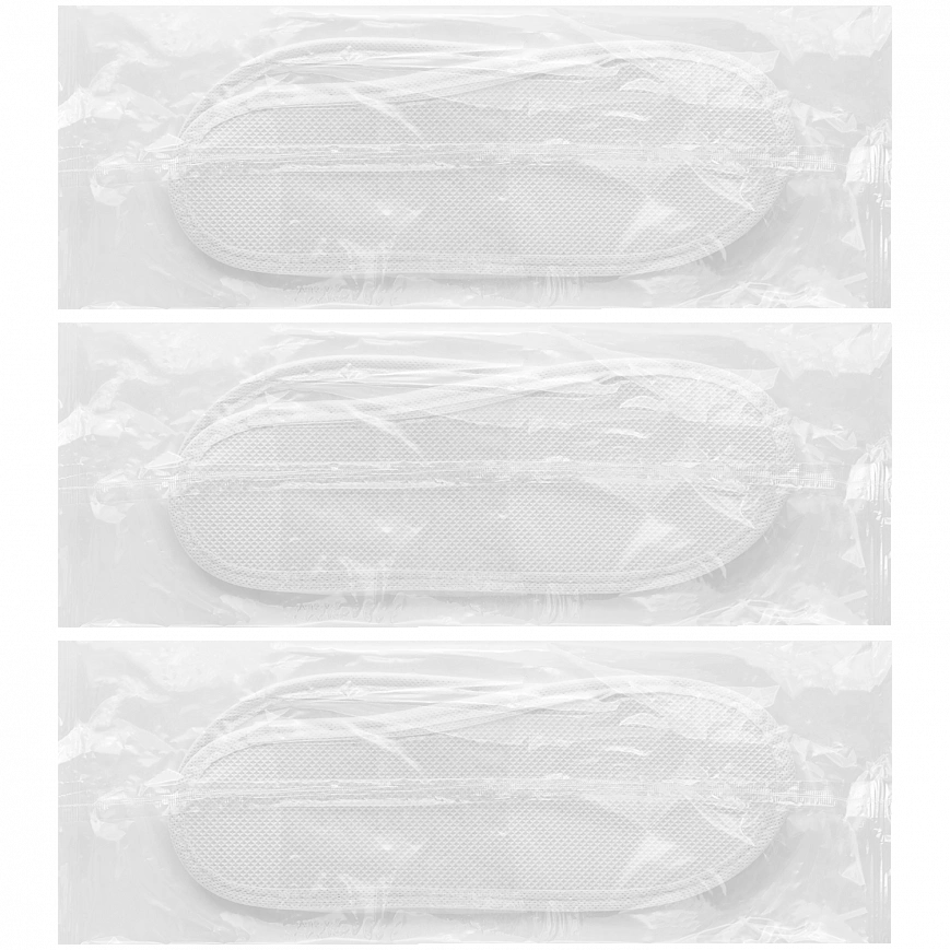 Тапочки эва-3 пвх - открытый мыс прозрачный (200пар*кор) мк
