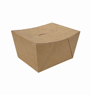 DE Fold 600 контейнер Wok крафт 600мл - 25шт прямоугольный (15уп*кор) DE Fold 600 контейнер Wok крафт 600мл - 25шт прямоугольный (15уп*кор)