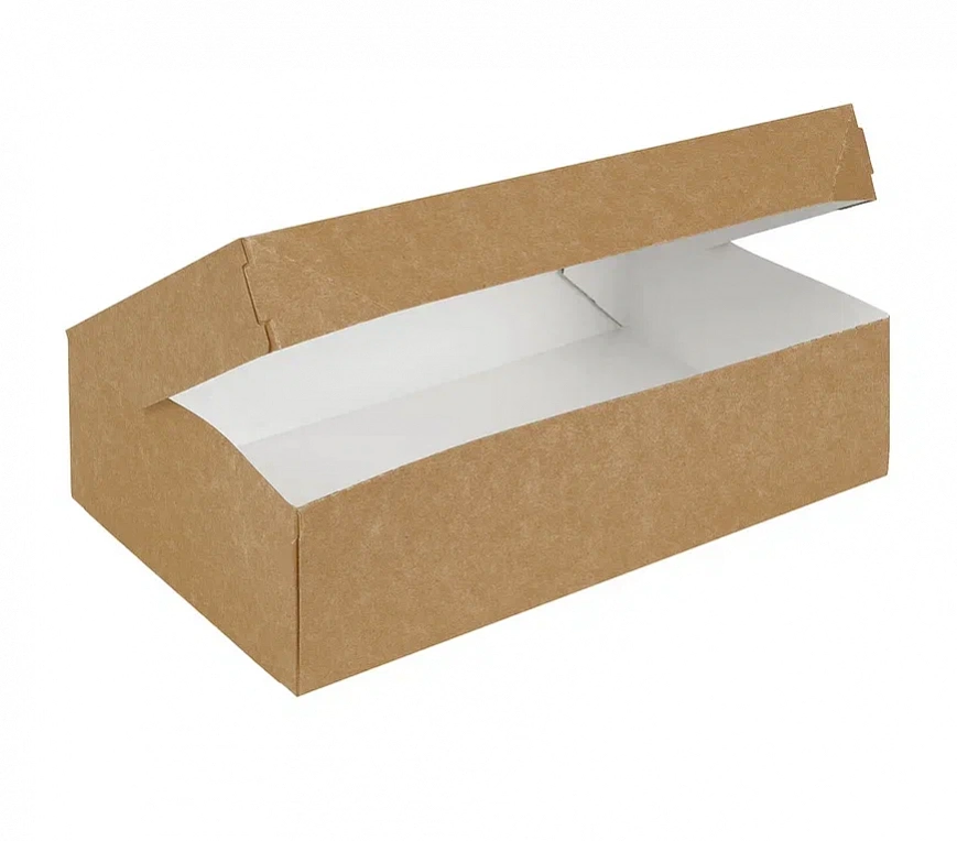 DE Cake 1900 коробка 1900мл - 25шт крафт (12уп*кор) 230х140х60  DE Cake 1900 коробка 1900мл - 25шт крафт (12уп*кор) 230х140х60