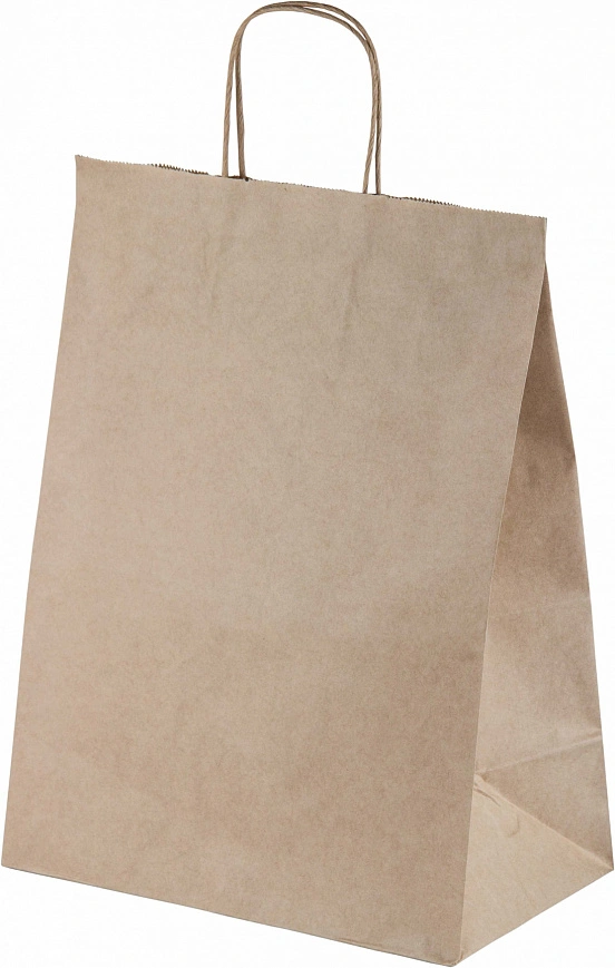 Пакет с крученными ручками 260х150х350 - [200шт] бумажный 70гр 