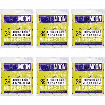 Салфетка вискозная 38*38 - 3шт пл. 110г/м "Lemon Moon" (28уп*кор) 