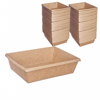 1EA OneClick  500мл Контейнер Крафт - 50шт (8уп*кор)