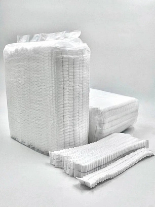 Шапочка - шарлотка белая - 100шт (20уп*кор)