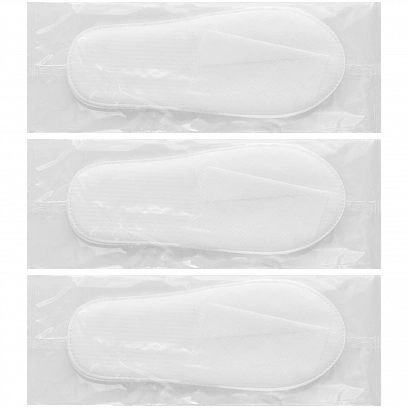 Тапочки Спанбонд - открытый мыс точки на подошве (100пар в кор) 