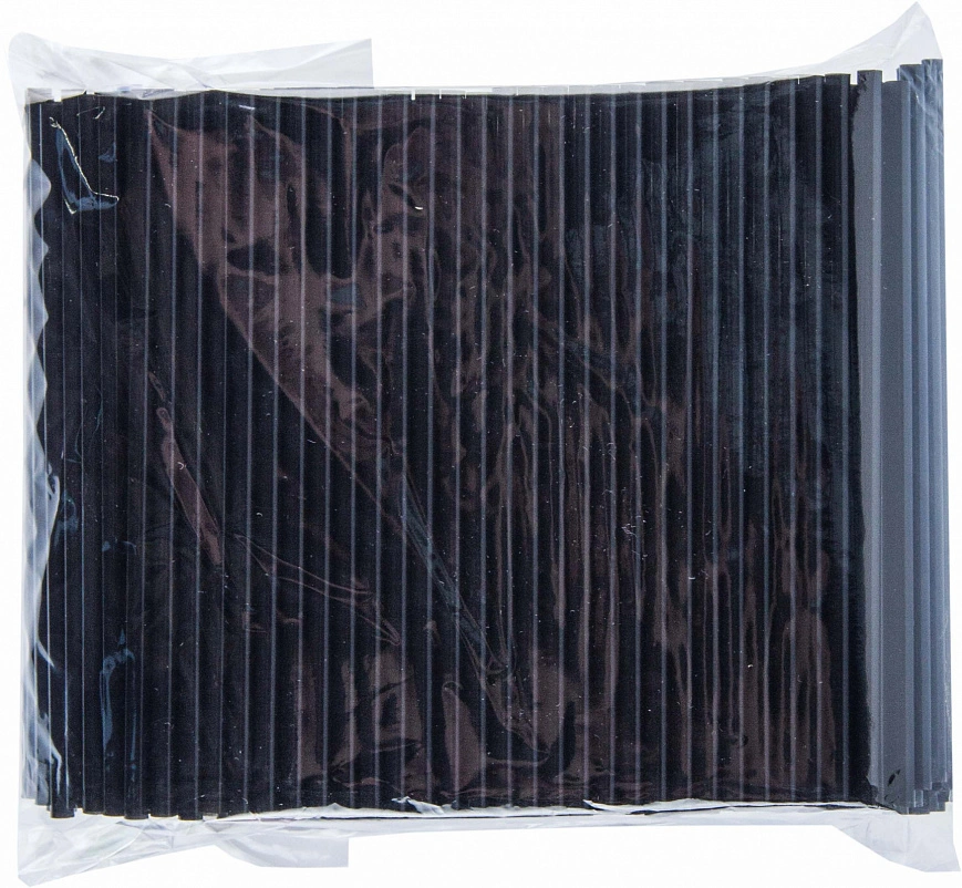 Трубочки прямые Мини 5х125мм - 400шт черные (50уп*кор)