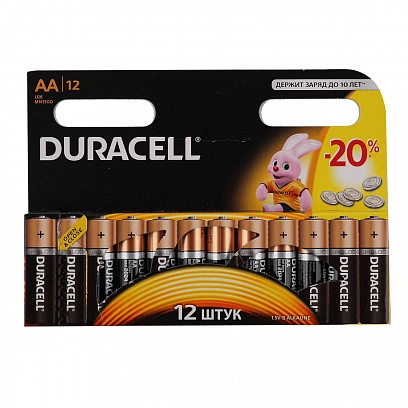 Батарейки АА "Duracell" (12шт в упак)