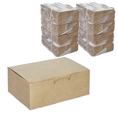 DE Fast Food Box коробка крафт S - 50шт (12уп*кор)