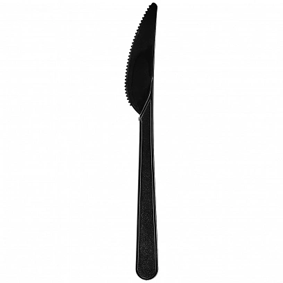 Premium Черный нож пластиковый 50шт (50шт-уп)