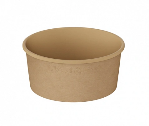 "1EA" OneBowl - супник 760мл картонный крафт 25шт (12уп*кор) 