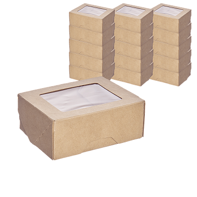 Коробка 1EA OneBox коробка с окном  350мл [600шт] 80х100х40 