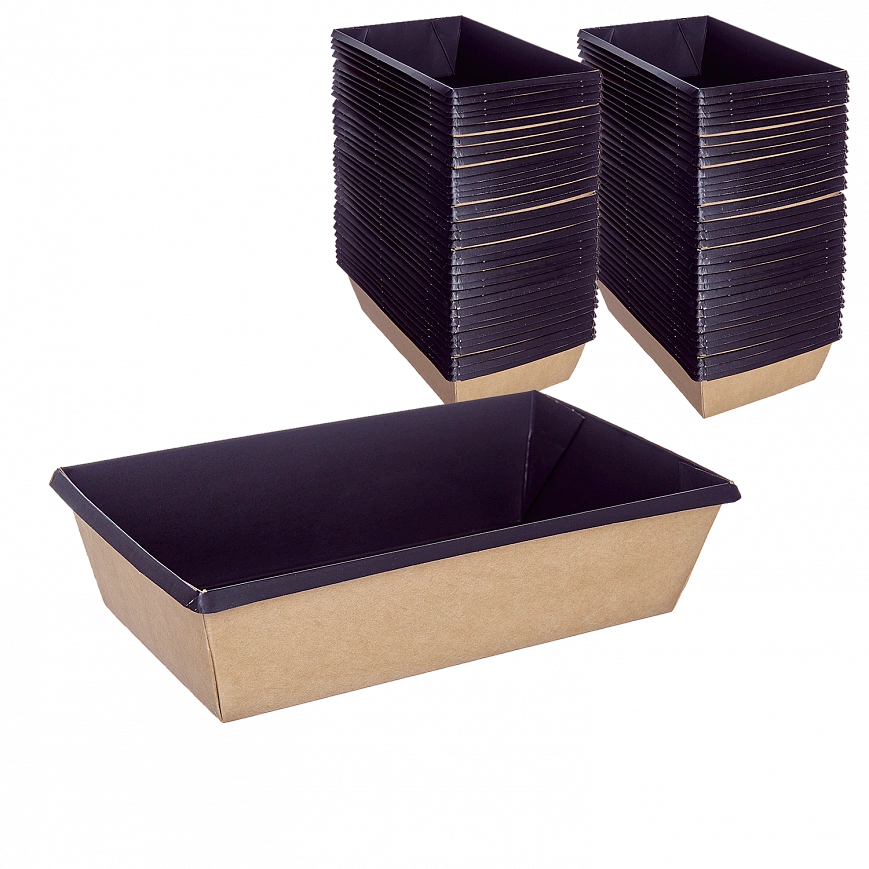 1EA OneClick контейнер черный  800мл - 50шт (6уп*кор)