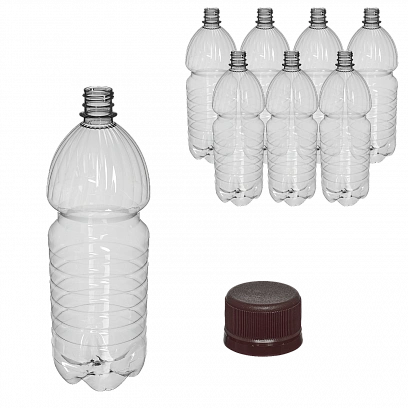 Бутылка + крышка 1500мл - [50шт] Пиво PET 