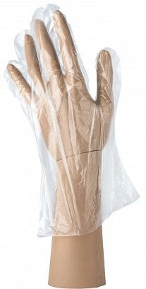 Перчатки Полиэтиленовые прозрачные "Aviora" - M (50пар) 