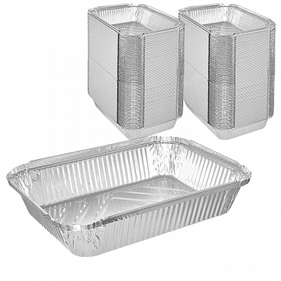 Алюминиевый контейнер  900мл - 100шт | R84 219х158х38 (6уп*кор) 