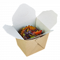 DE Noodles контейнер Wok крафт 500мл - 20шт квадратный (24уп*кор)