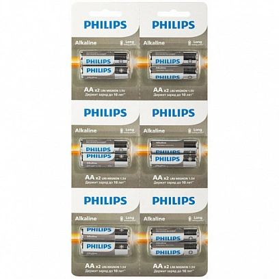 Батарейки АА -  2шт "Philips"