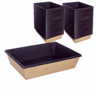 Коробка 1EA OneClick 1000мл Контейнер Черный [300шт]