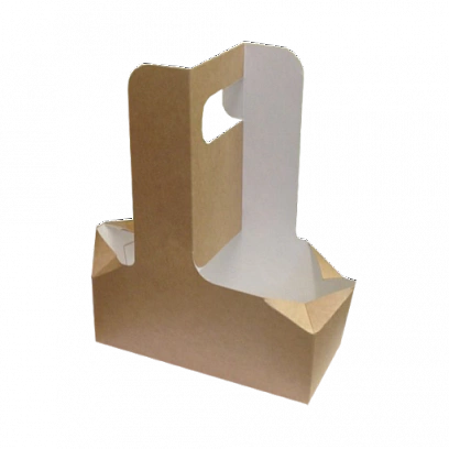 Подставка для 2-х стаканов картонная 25шт (14шт-уп) "Cupholder" 