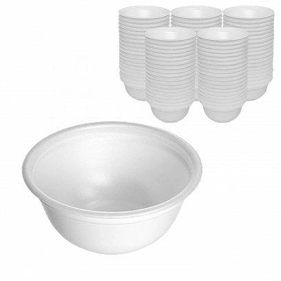 Тарелка вспененная суповая 500мл /130мм/ Протэк (480шт в кор)