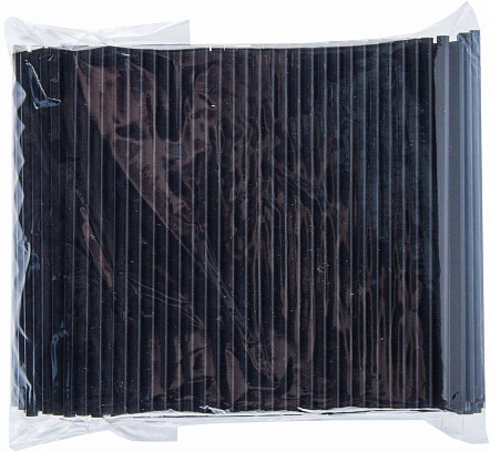 Трубочки прямые Мини 5х125мм - 400шт черные (50уп*кор)