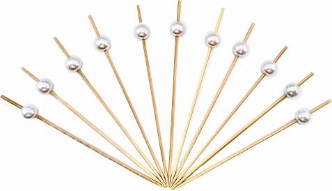 Пика Жемчужина 12см - 100шт для канапе, бамбук (40уп*кор)