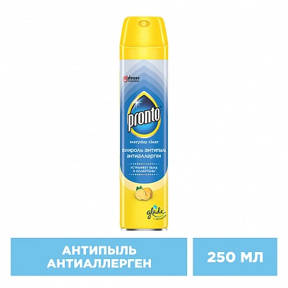 Pronto - Полироль для мебели 250мл антипыль, спрей (6шт*кор) 