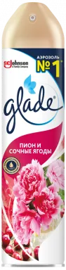 Освежитель воздуха "Glade" 300мл Пион и сочные ягоды (12шт в упак)