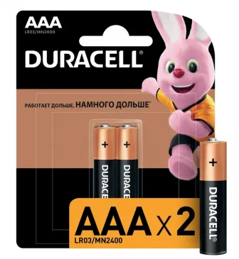 Батарейки ААА - Duracell 2шт 